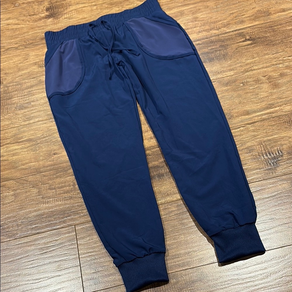 Balera blue studio dance pants girls medium (MC-10/12)